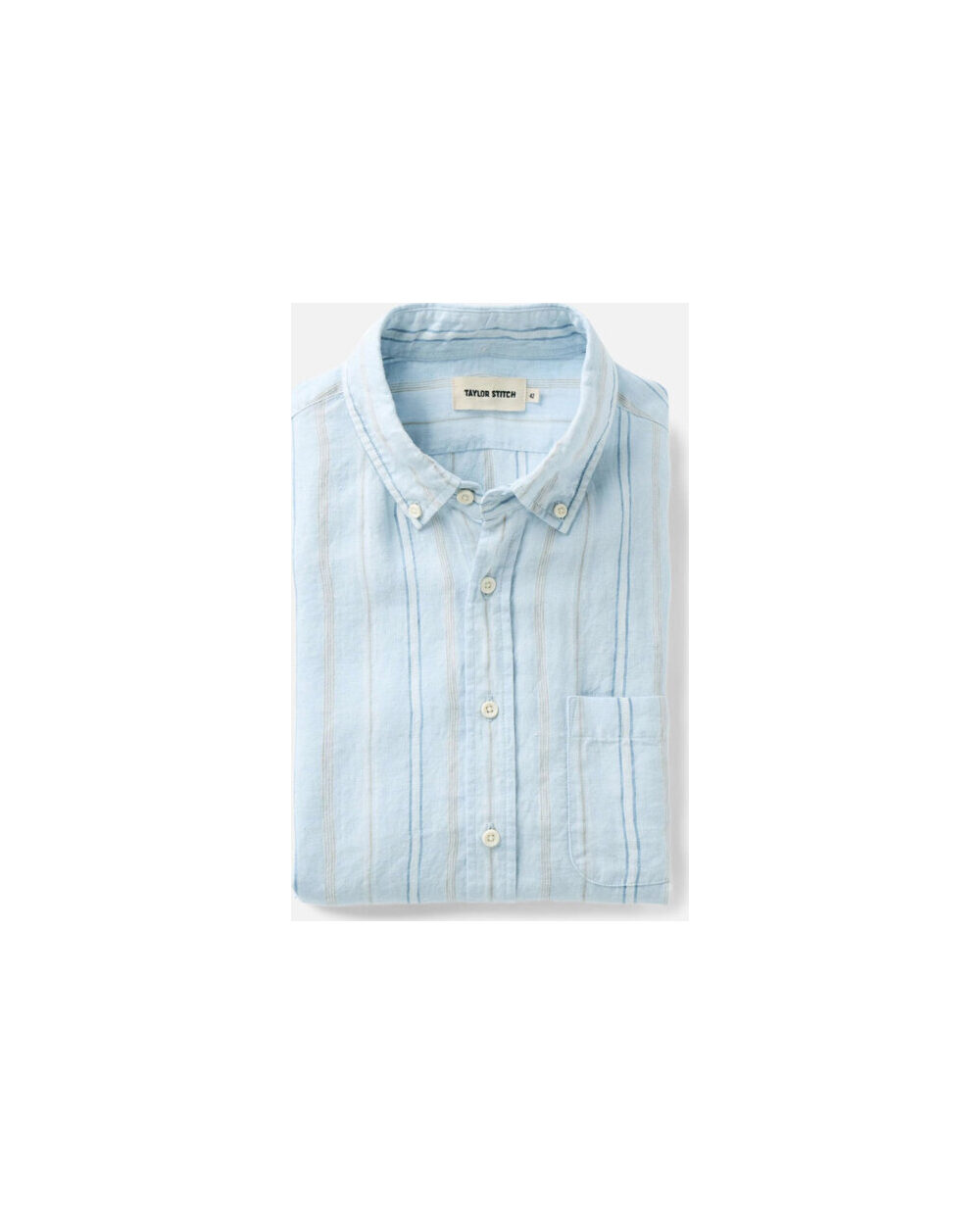 Taylor Stitch The Jack Shirt, Blue Sky Stripe Linen